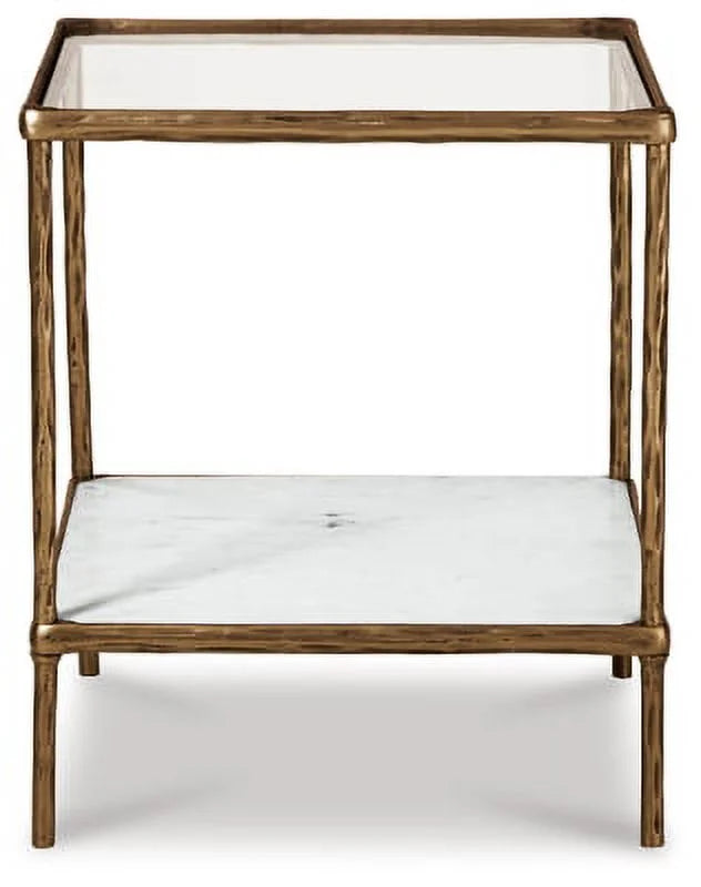 Antique Brass Finish Accent Table P23064
