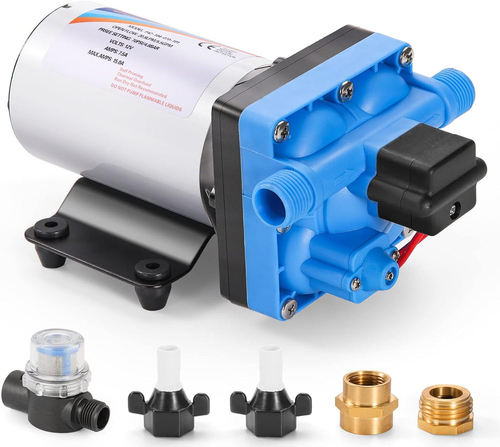 12V Self Priming Diaphragm Pump with Pressure Switch L207545