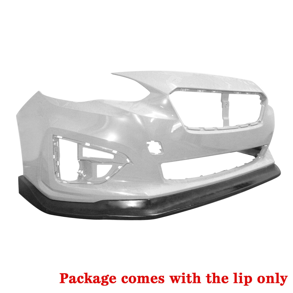 Unpainted Black PU Front Bumper Lip Splitter O1427