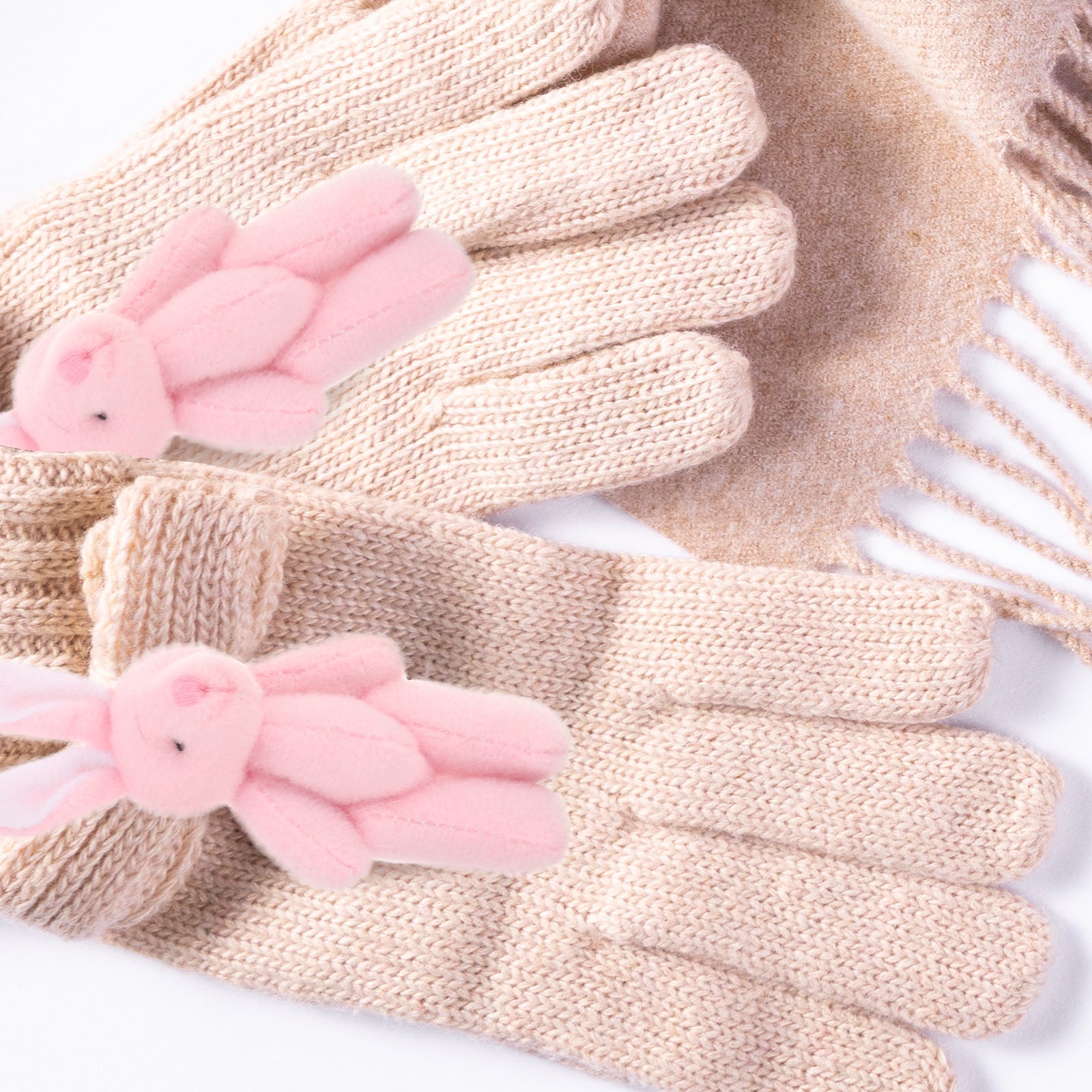 45 Pcs Mini Rabbit Plush Toy Car Accessories G889456