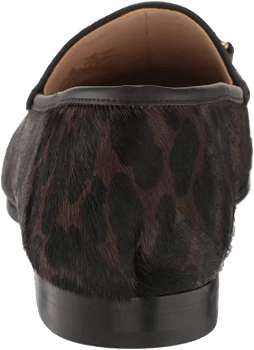 Brown Leopard Multi Almond Toe Stacked Heel Wide Loafers K307065