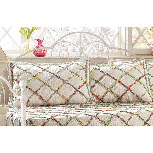 Ivory Cream 5 Piece Daybed Set, Twin I218323