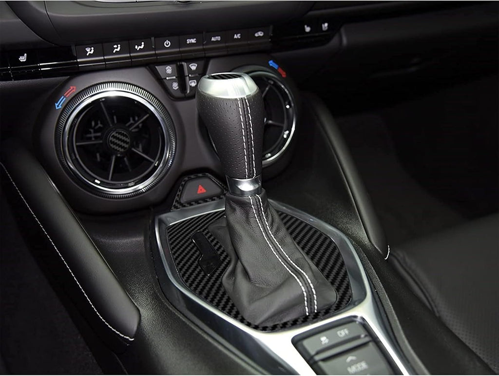 Carbon Fiber Texture Vinyl Wrap Center Console Dashboard Cover Interior Protective Decoration Accessories Sticker 28PCS Black G40336