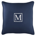 Navy Blue Sunbrella Square Embroidered Throw Pillow L519791