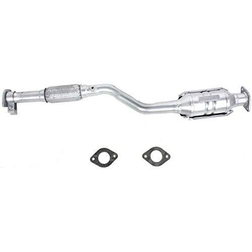 Silver Powder-Coated Catalytic Converter with Heat Shield I8350