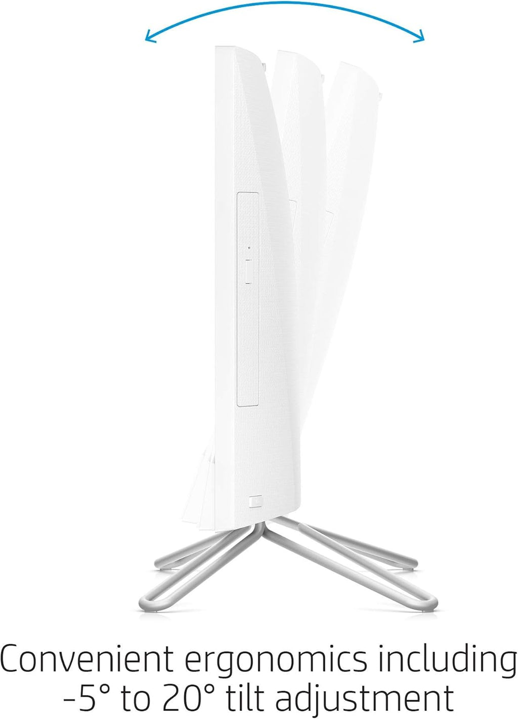 24-inch All-in-One Desktop Computer, AMD Athlon Silver 3050U, 8 GB RAM, 256 GB SSD, Windows 10 Home, White C386