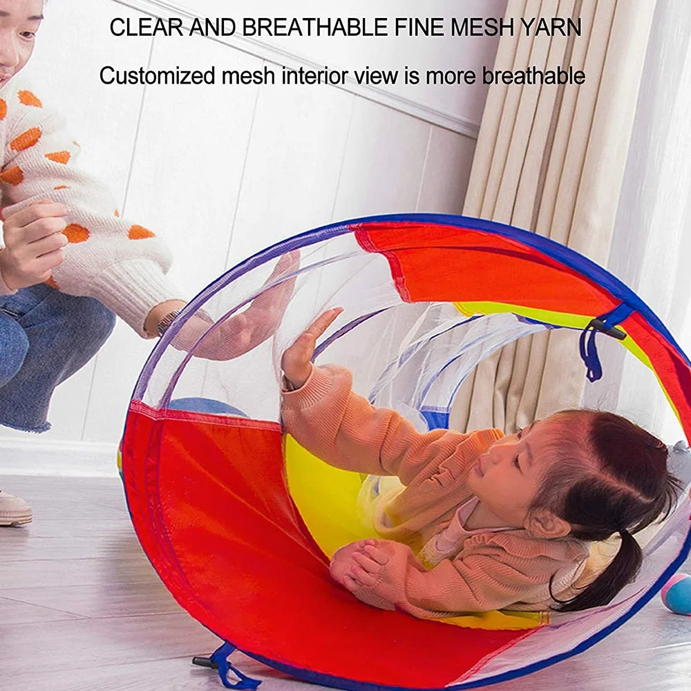 Kids Play Tent Crawl Tunnel and Ball Pit Set R755819