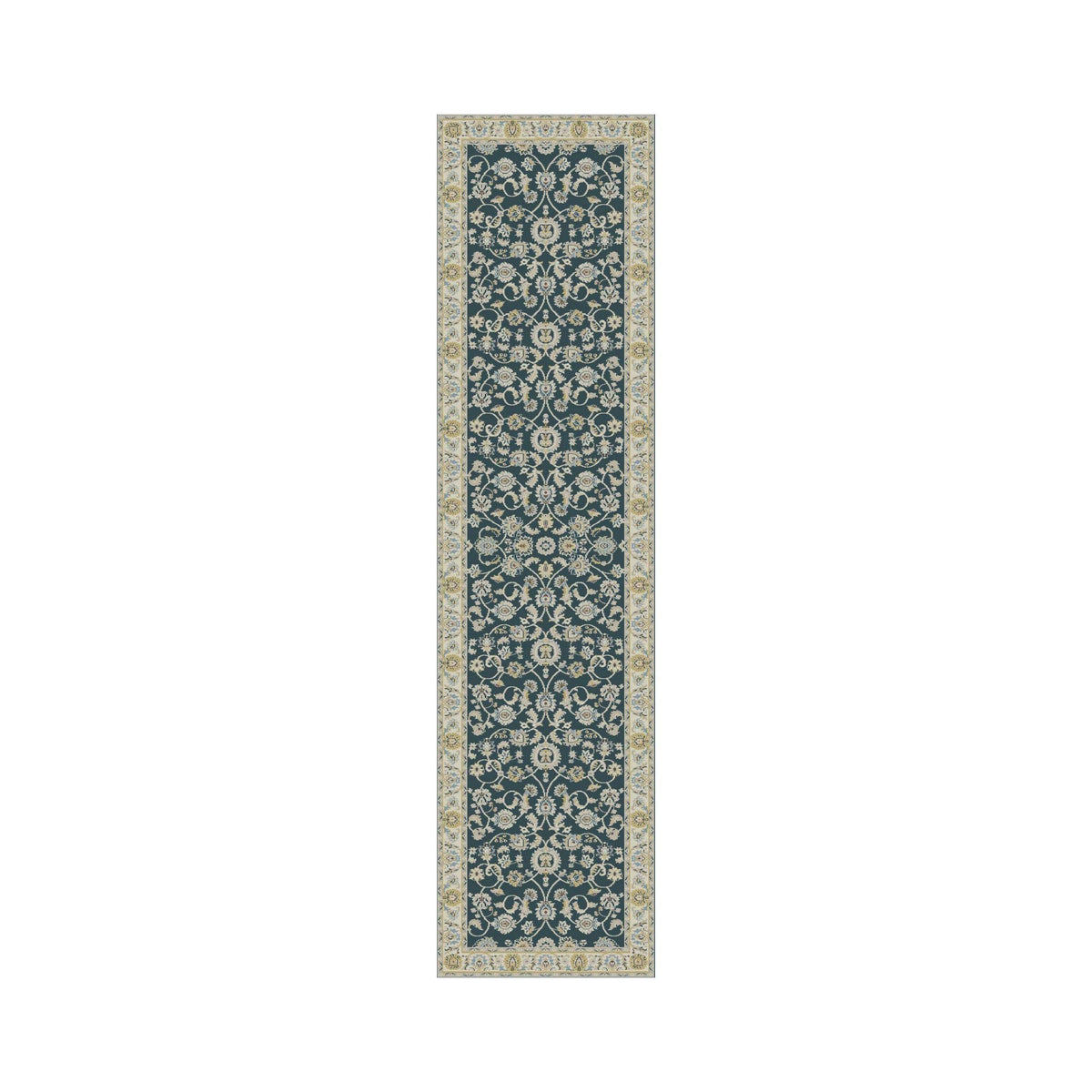 7 ft 10 in x 9 ft 10 in Kashan Bergama Green Rug E104460