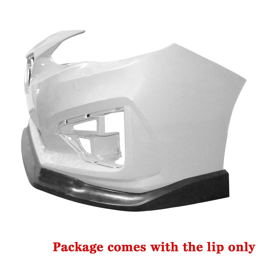 Unpainted Black PU Front Bumper Lip Splitter O1427