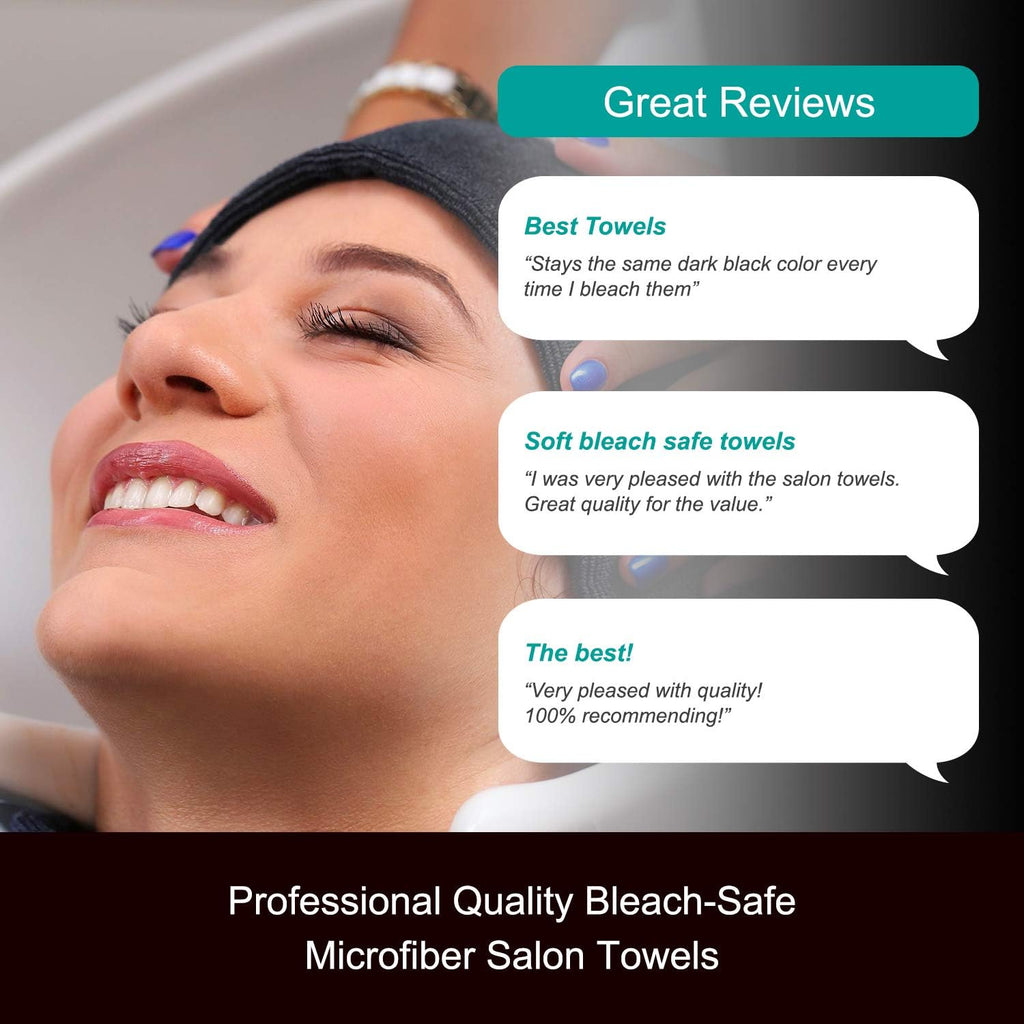 192 Bulk Case Pack Microfiber Bleach Safe Salon Towels C56357
