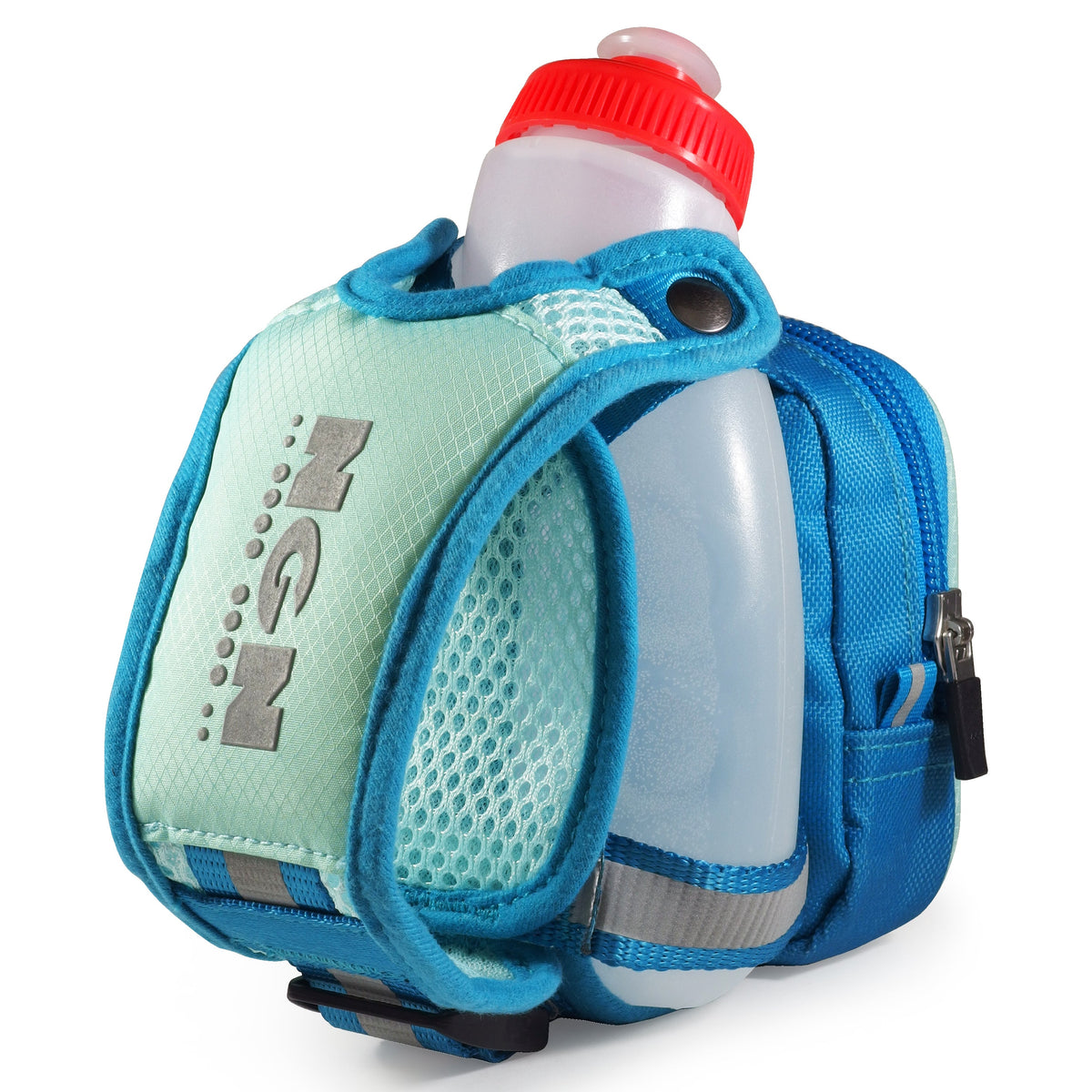 10 oz Handheld Water Bottle with Zippered Pocket V32566