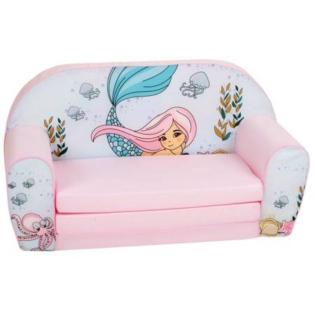 Toddler Couch 2 in 1 Flip Open Foam Double Sofa G586