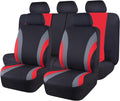 Two Front Car Seat Cover Set, Red L797