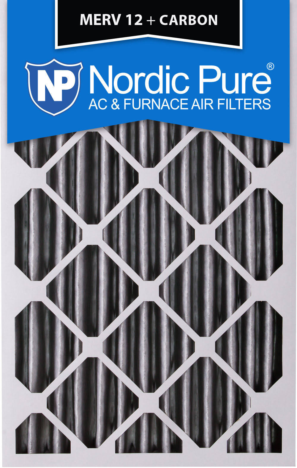 20x25x4 MERV 12 Pleated Carbon Air Filters 6 Pack S9649