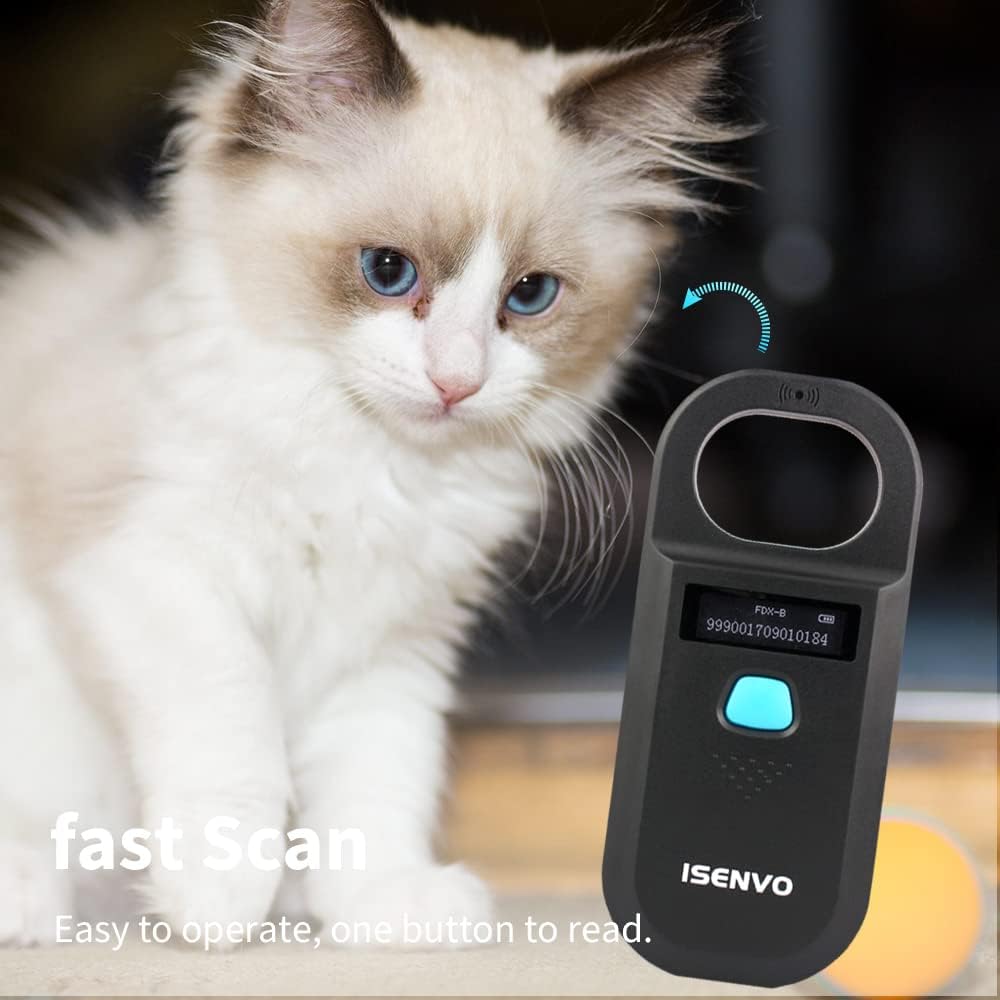 Rechargeable RFID EMID Micro Chip Scanner 134.2kHz 125kHz 15 Digits Y577