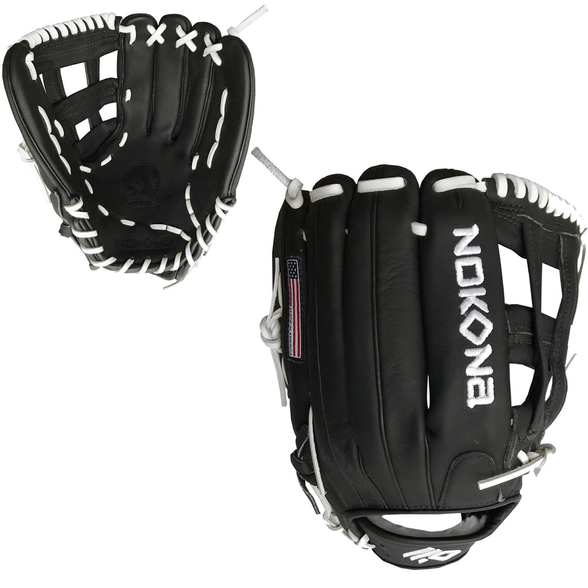 Black 12.75 inch Baseball Glove W9405