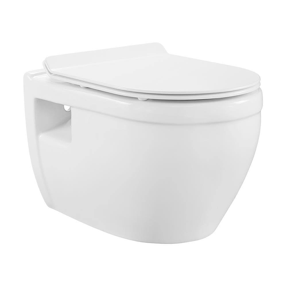 Glossy White Wall Hung Toilet T190