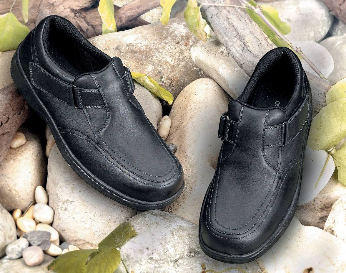 Black Leather Men's Shoes Y1723
