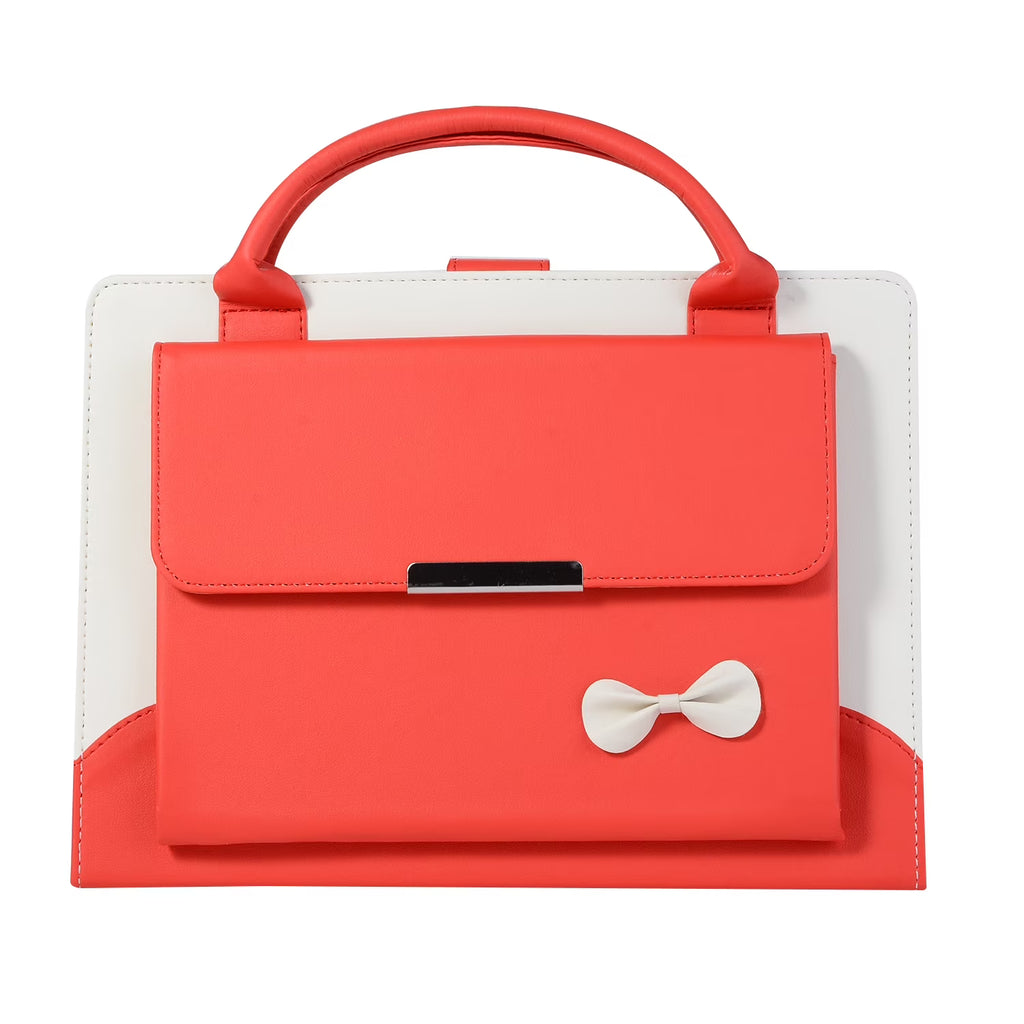 Red Slim Leather iPad 10.9 inch Case with Hand Strap Pocket J331392