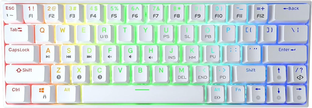 60% Wired Wireless RGB Bluetooth Mechanical Keyboard L702