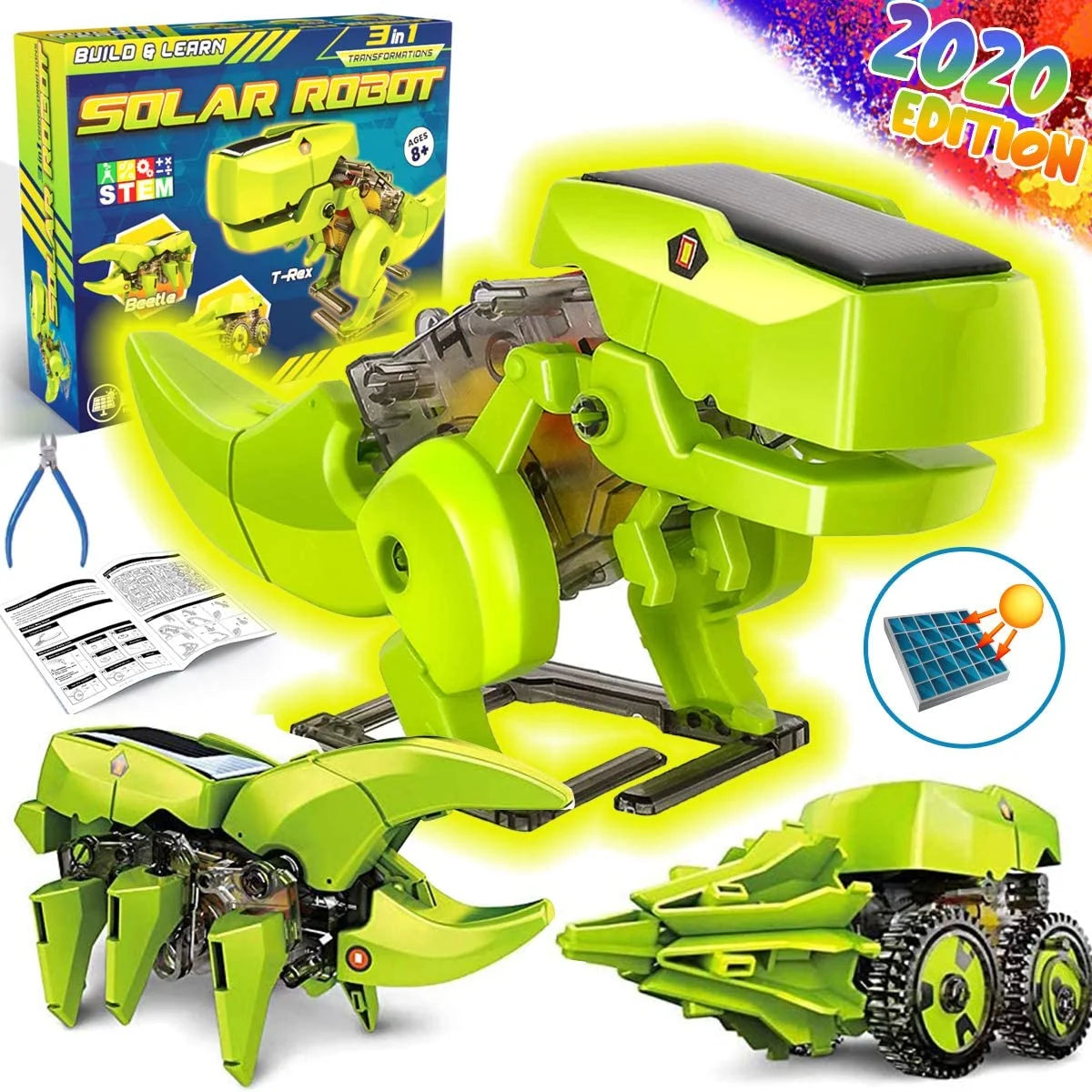STEM Solar Dinosaur Building Robot Kit T117