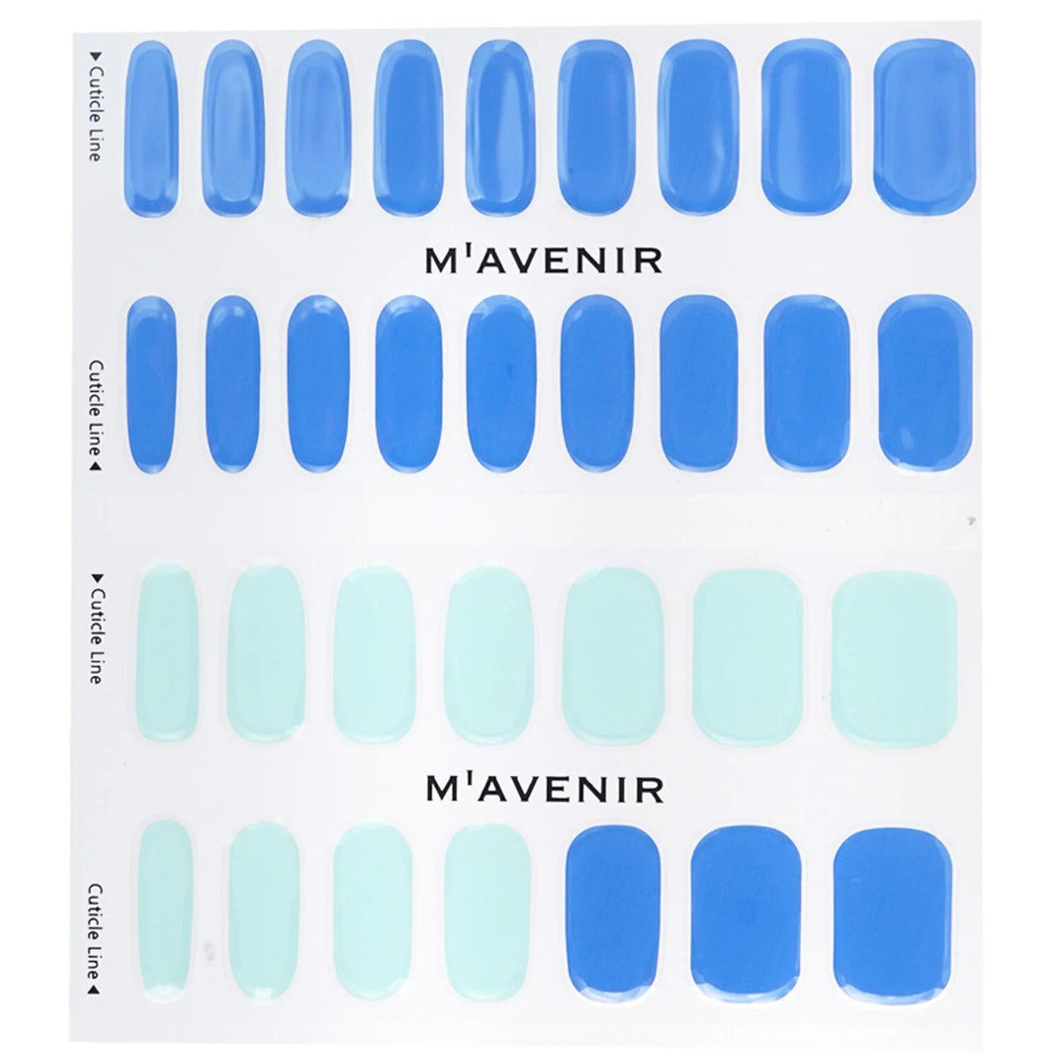 32pcs Blue Nail Sticker Z2020