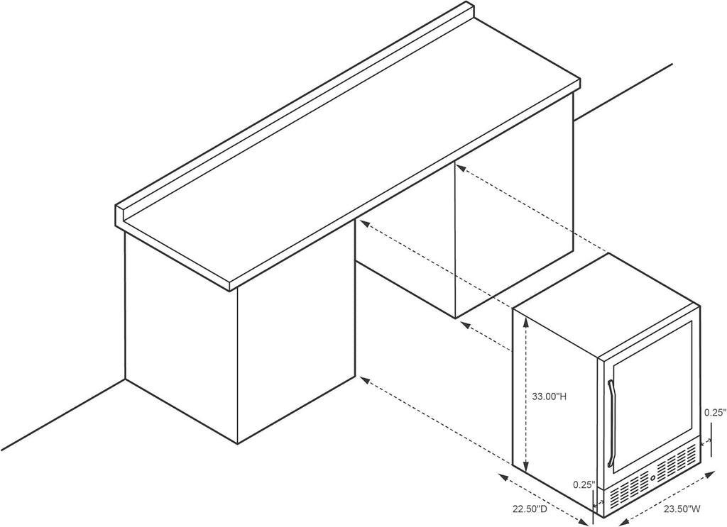 Stainless Steel Beverage Refrigerator with 177 Can Capacity N60213