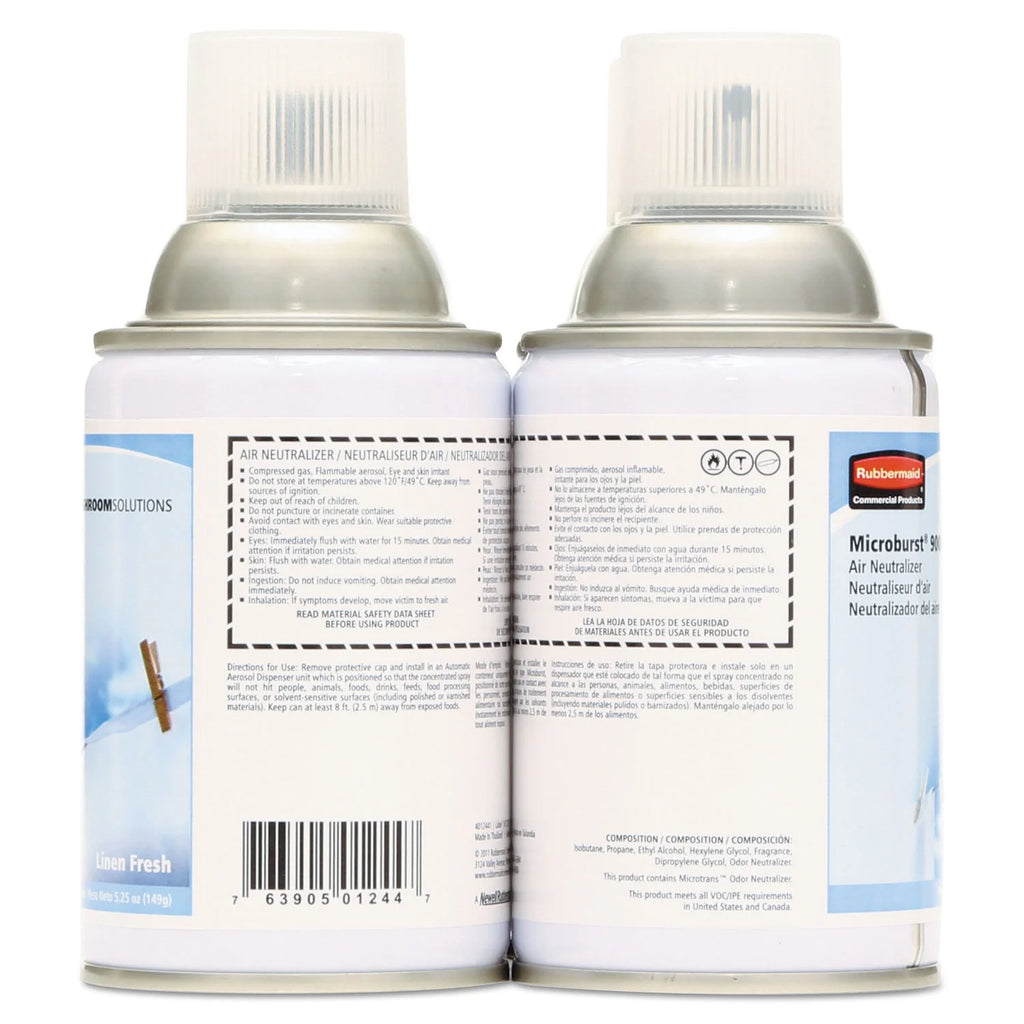 Linen Fresh 5.3oz Aerosol Air Freshener Refill 4/Carton Y793