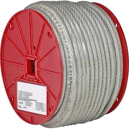 1/4 inch Vinyl Coated Galvanized Steel Cable by 250 Foot D235879