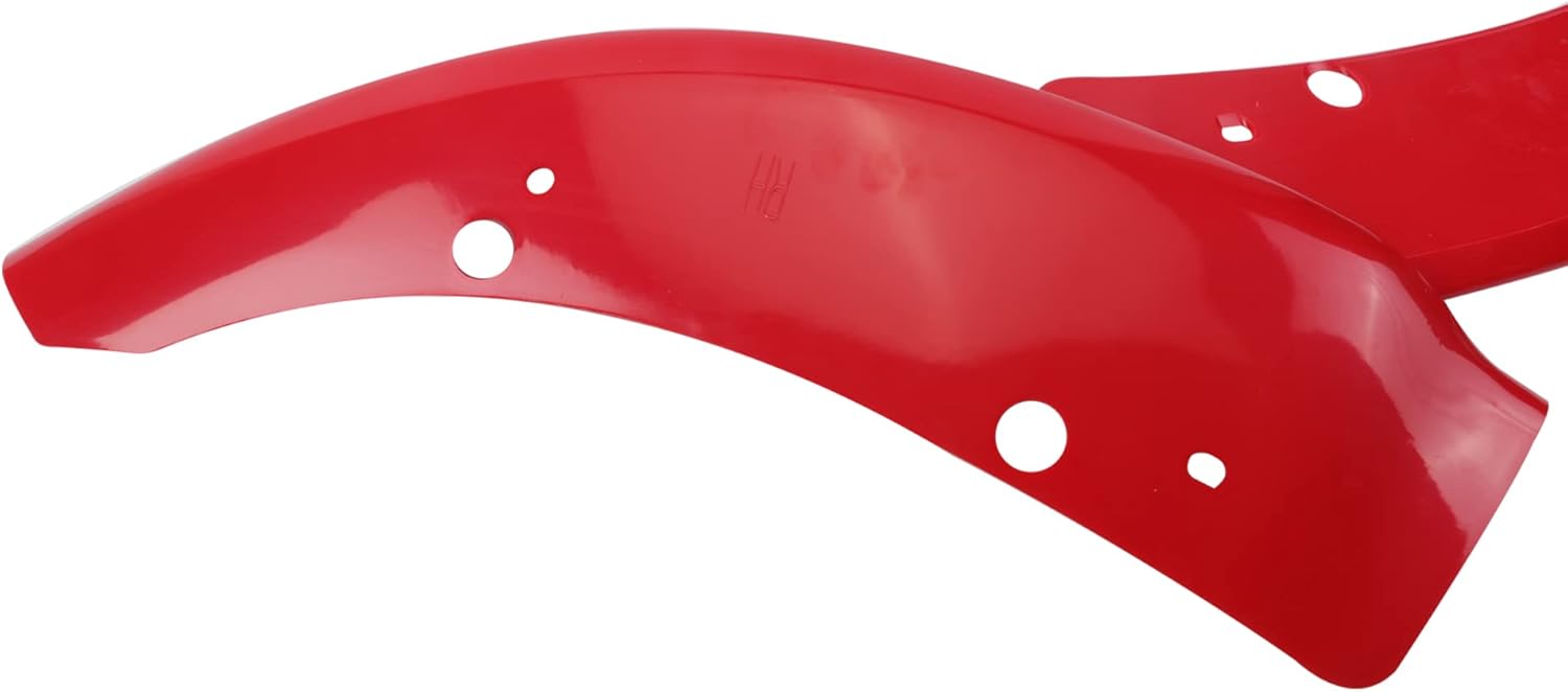 Red Front Bumper Lip Splitter Protector Pack of 2 W698