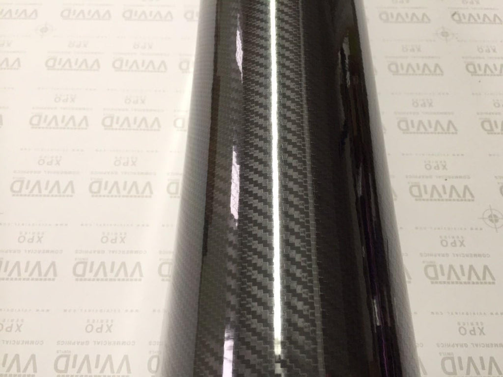 High Gloss Black Carbon Fibre Vinyl Wrap Film (4ft x 5ft) Pack of 2 Q9884