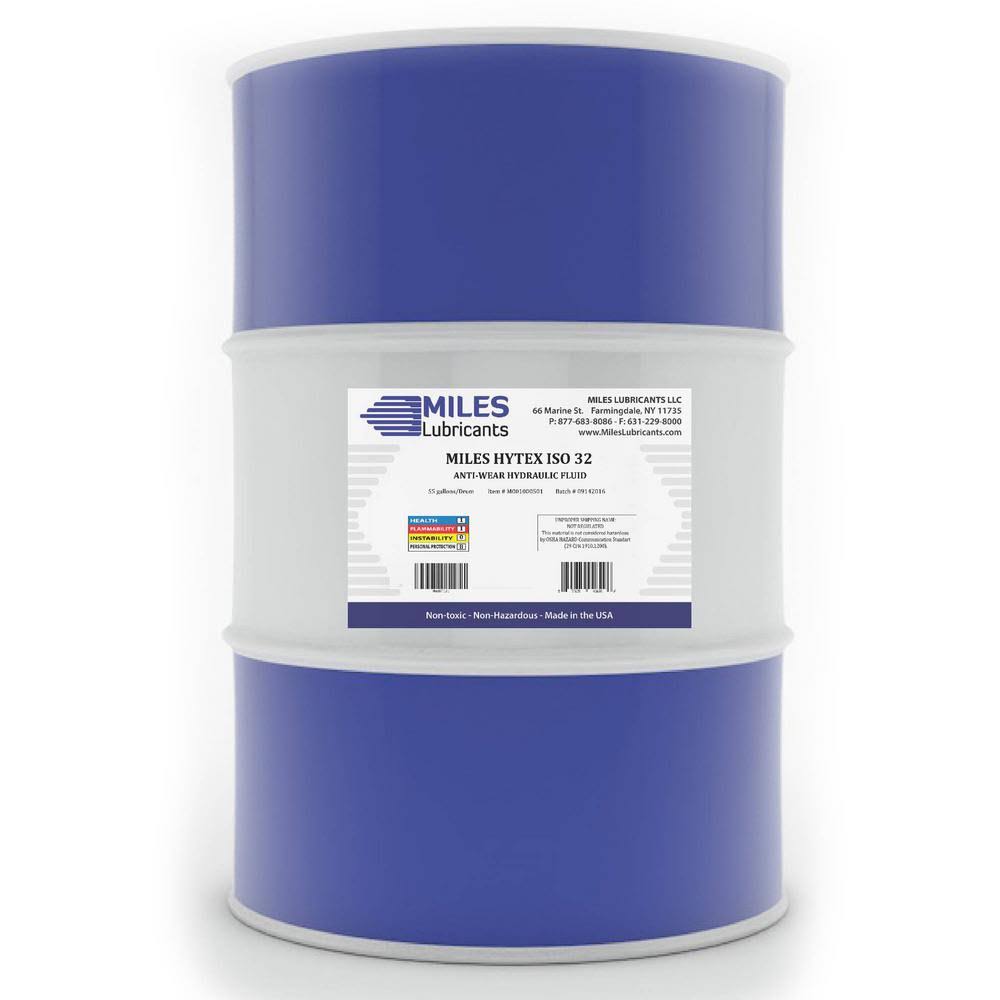 55 Gal Anti-Wear Hydraulic Fluid Drum 32 ISO Viscosity I610