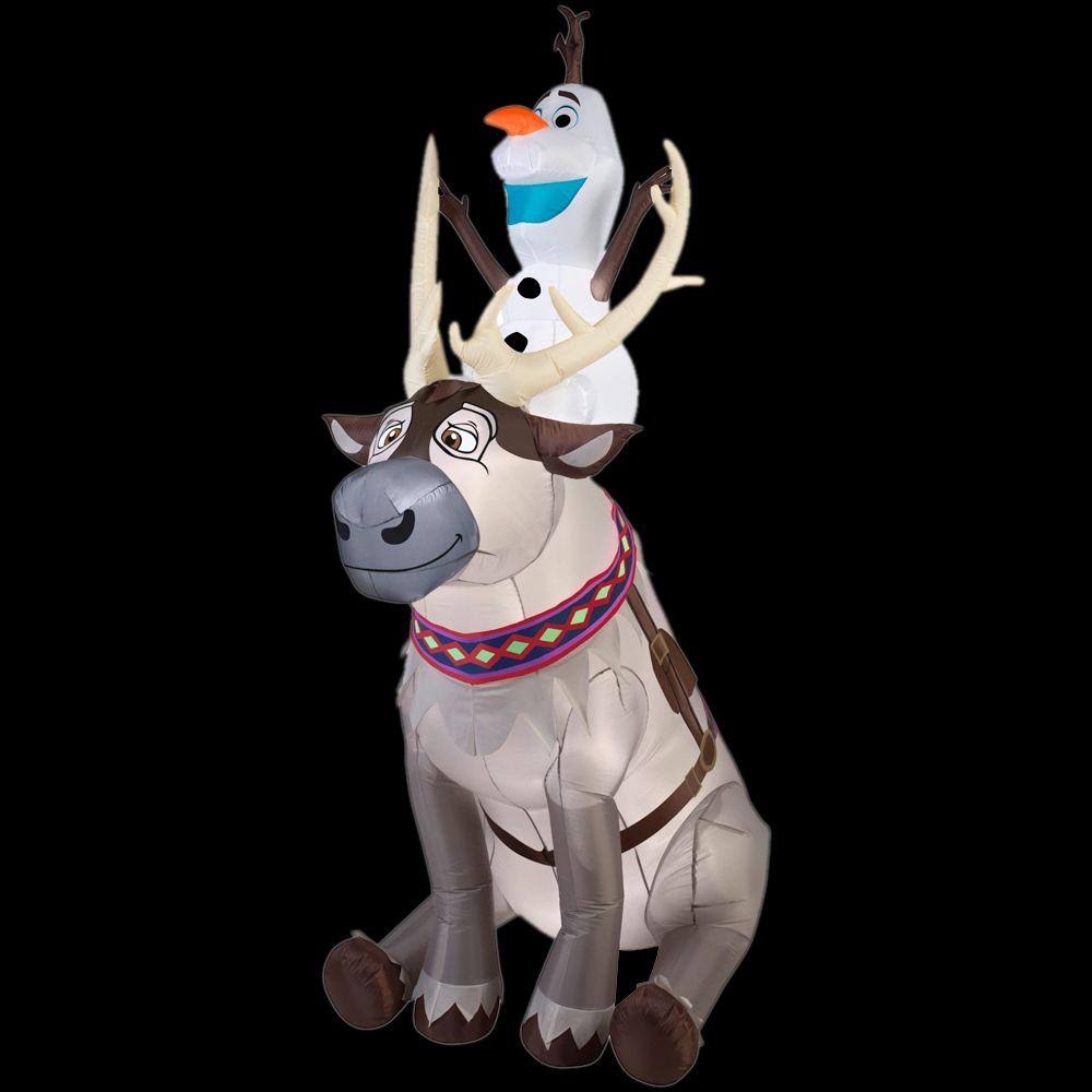 Inflatable Olaf Sitting on Sven U81875