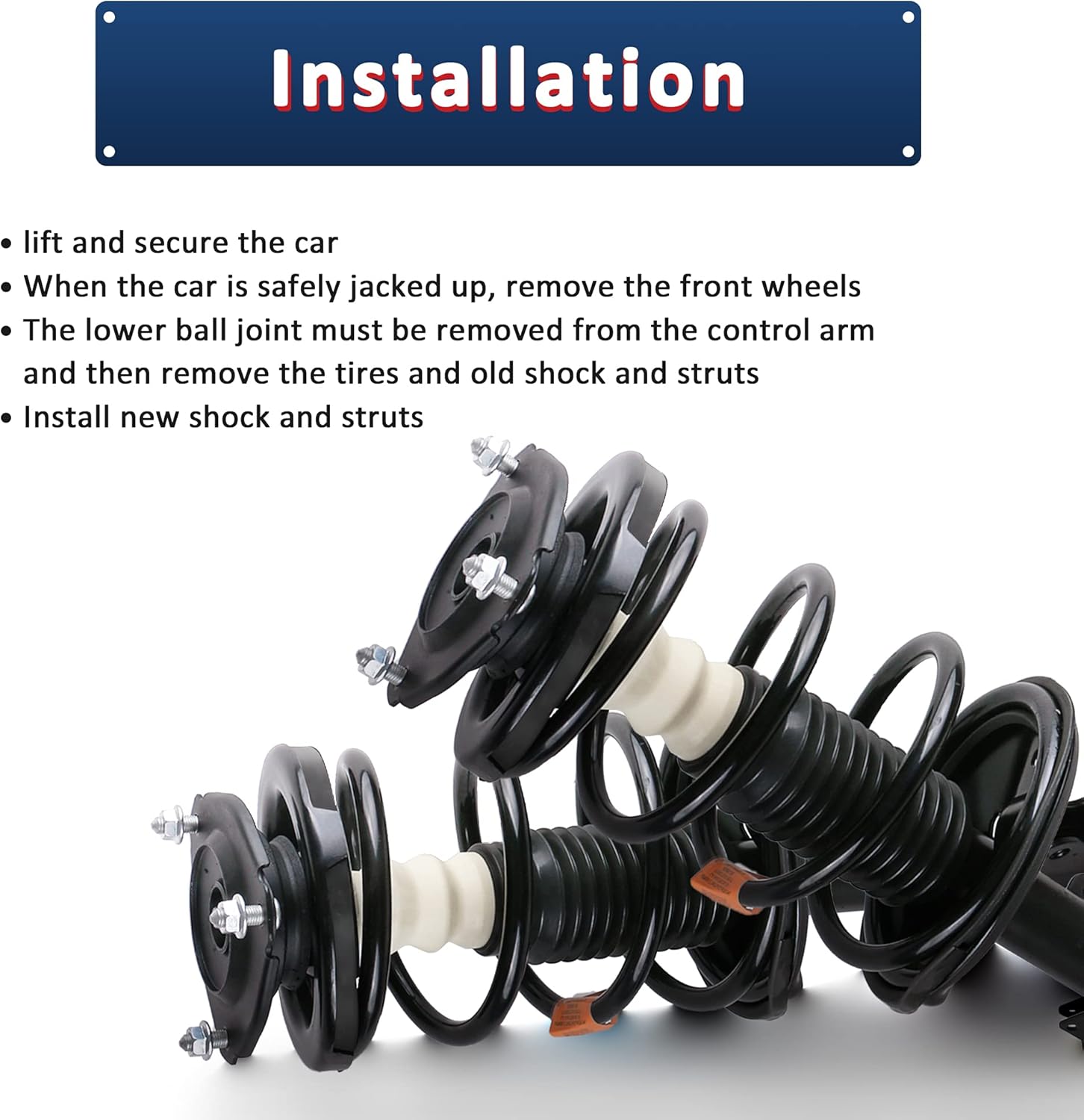 Complete Front and Rear Shock Absorbers for BMW E46 L202584