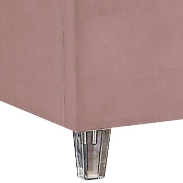Pink Velvet Twin Bed A733