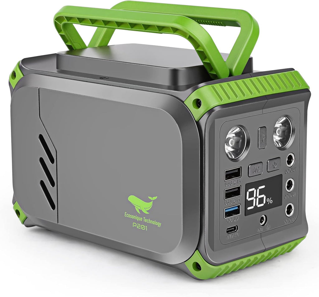 200W Solar Powered Generator with 110V AC Outlet H350