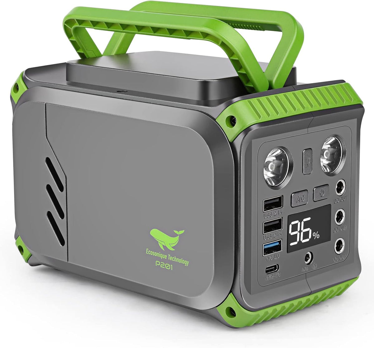 200W Solar Powered Generator with 110V AC Outlet H350