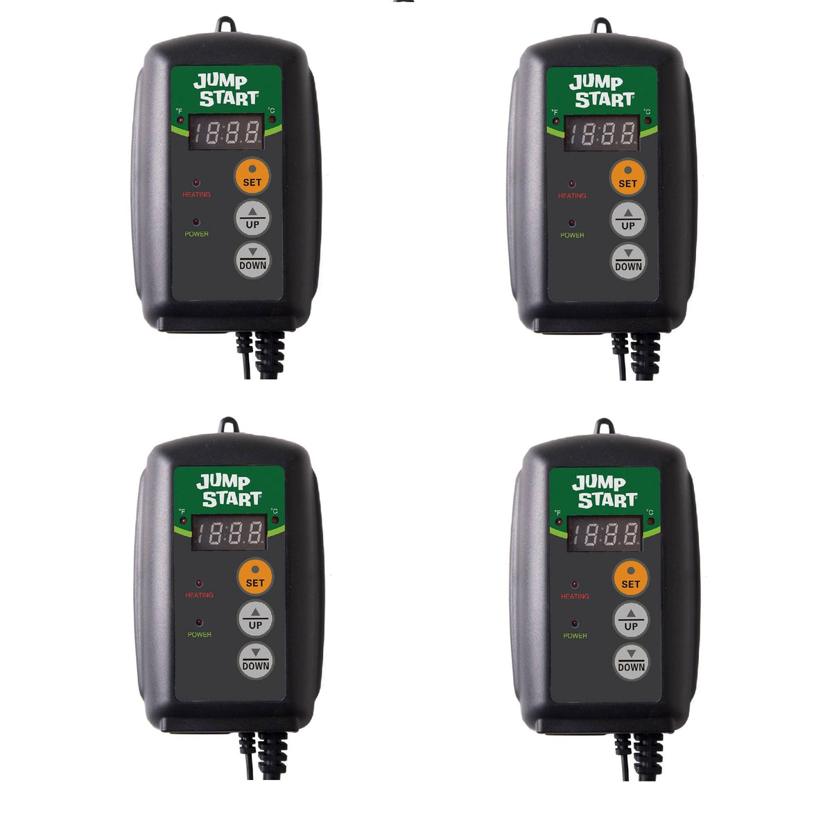 Hydroponic Seedling Heat Mat Digital Temperature Controller (4 Pack) O55957