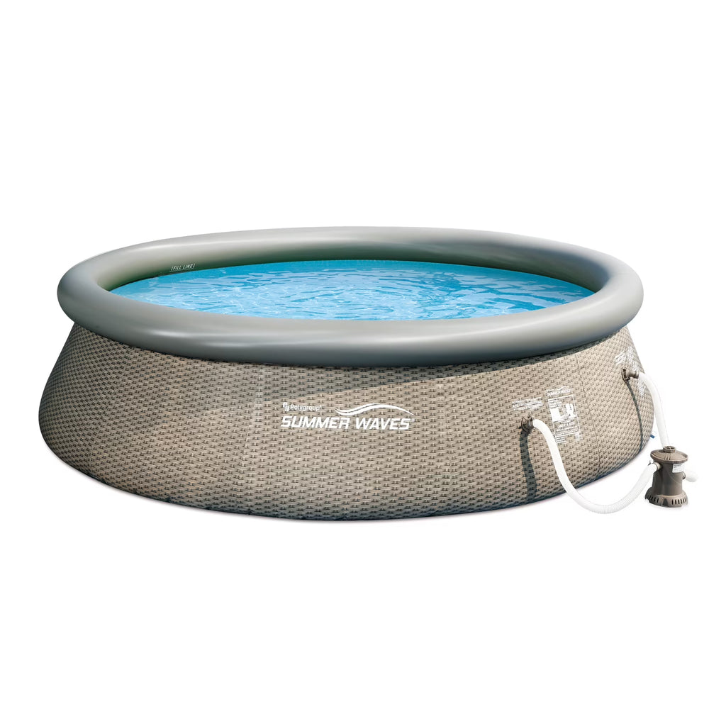 14 Ft x 36 In Above Ground Inflatable Swimming Pool with Pump U436