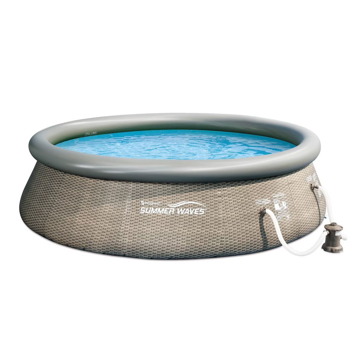 14 Ft x 36 In Above Ground Inflatable Swimming Pool with Pump U436