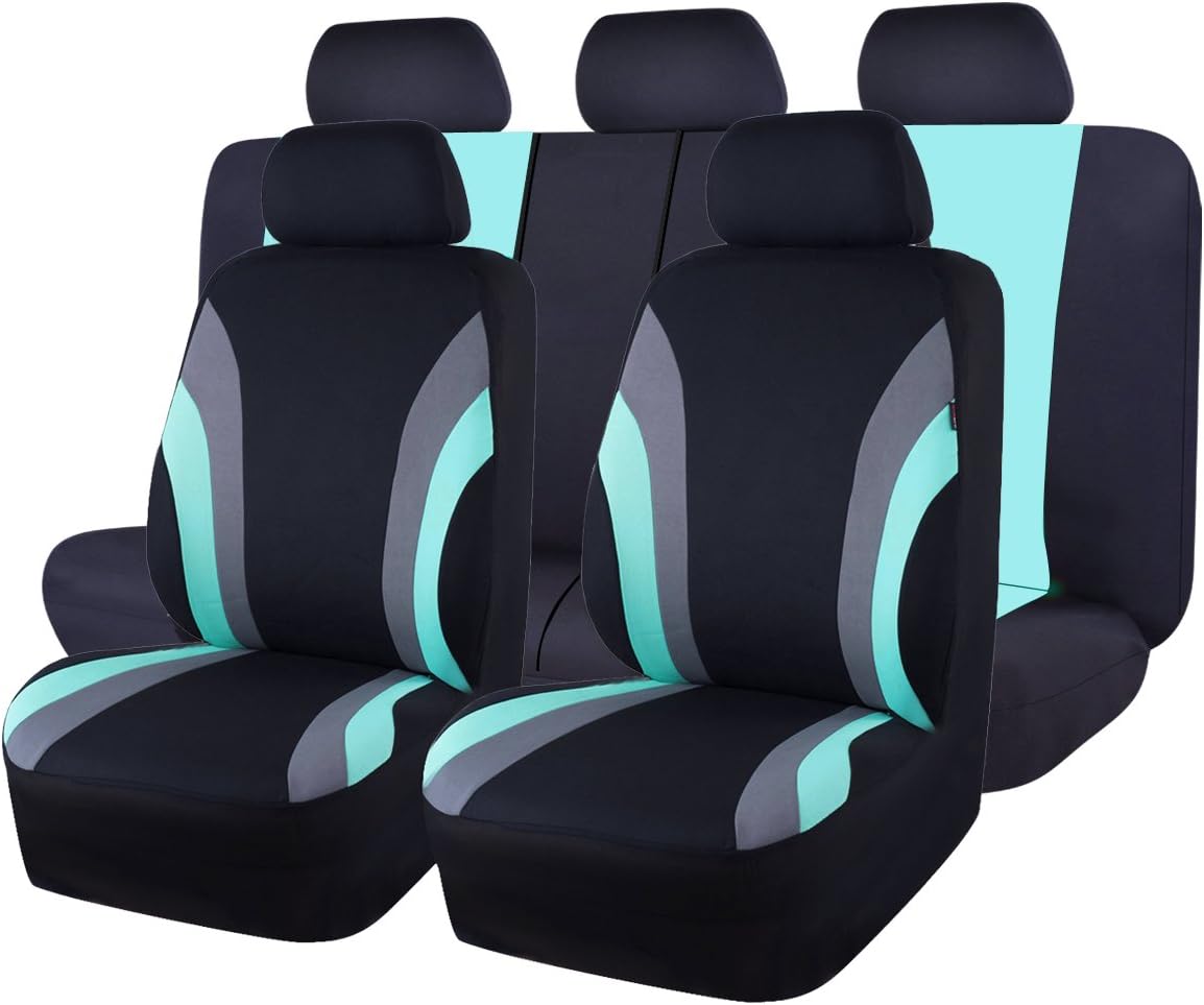 Two Front Car Seat Cover Set, Red L797