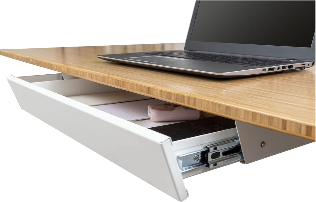 Black Lockable Under-Desk Drawer Storage Organizer Z2246