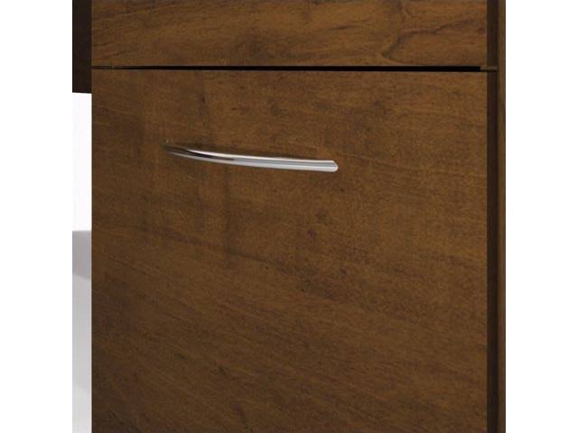 Tuscany Brown L-Shaped Workstation Kit D512212