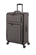 Lightweight Expandable Luggage Spinner Suitcase Classic Brown Tartan One Size Z32383