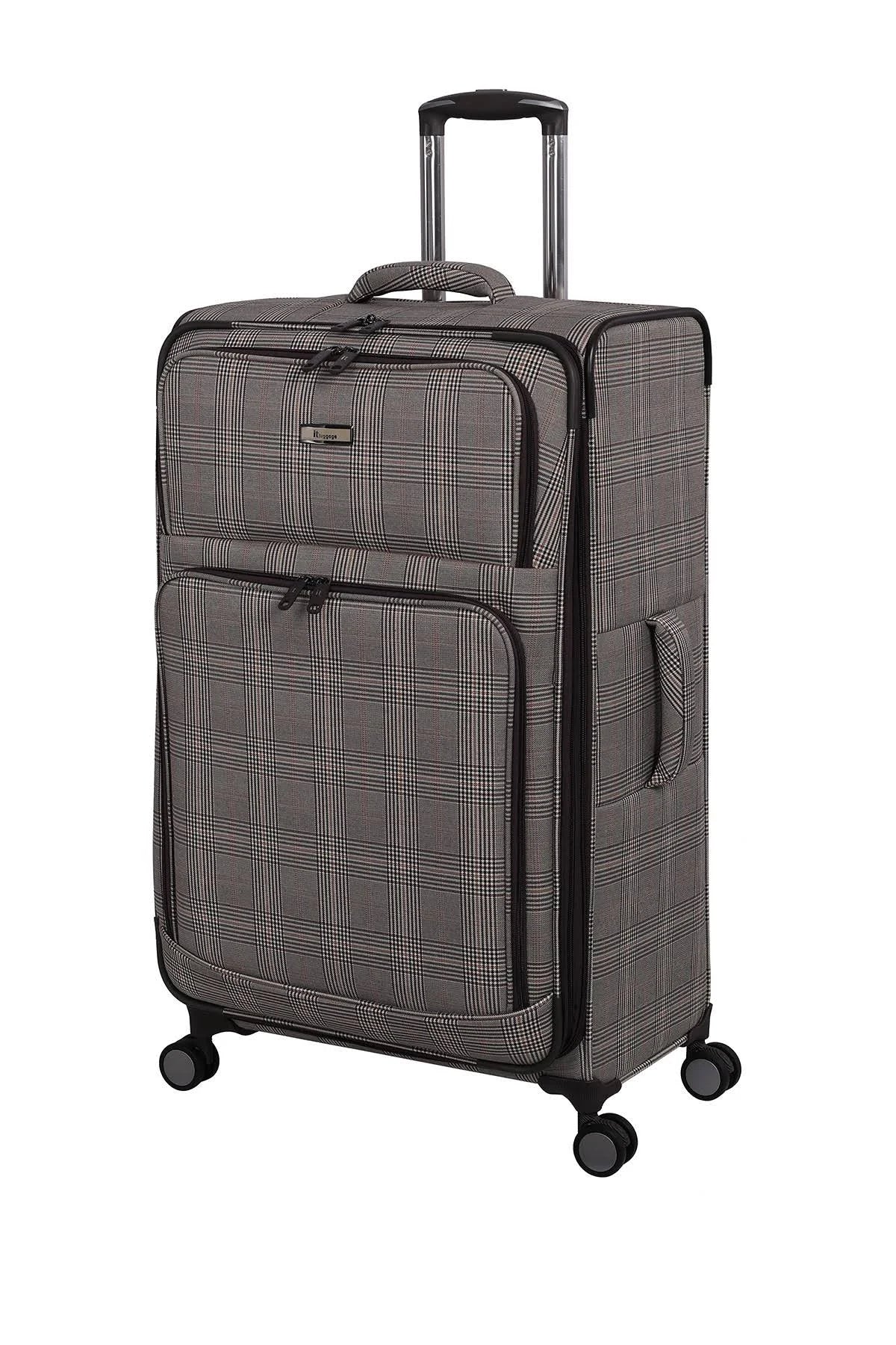 Lightweight Expandable Luggage Spinner Suitcase Classic Brown Tartan One Size Z32383