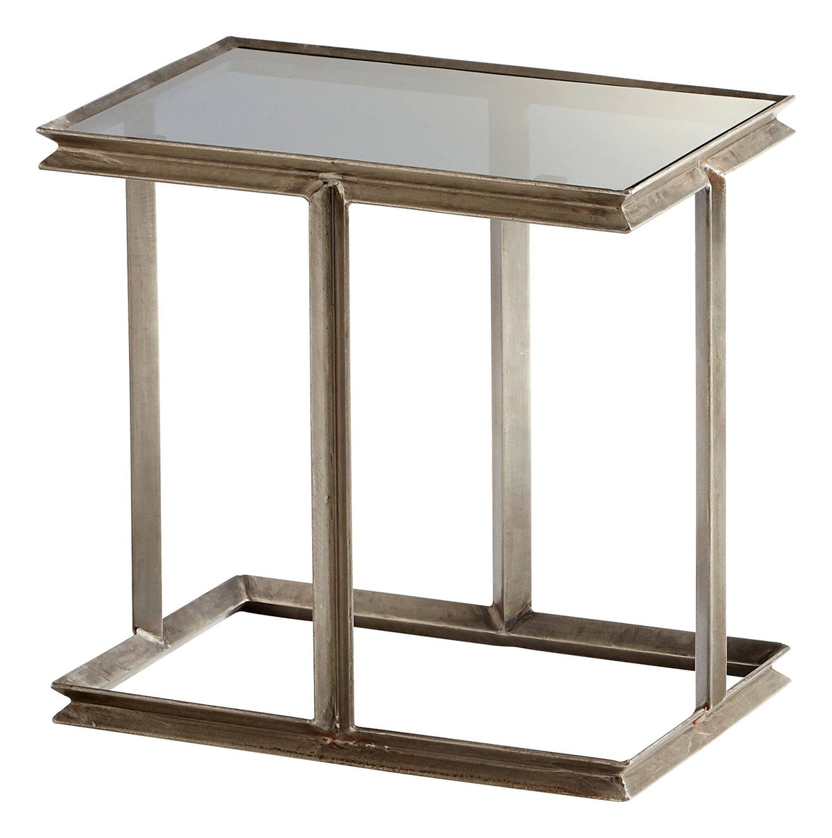 Cyan Carminio Side Table Raw Iron M578