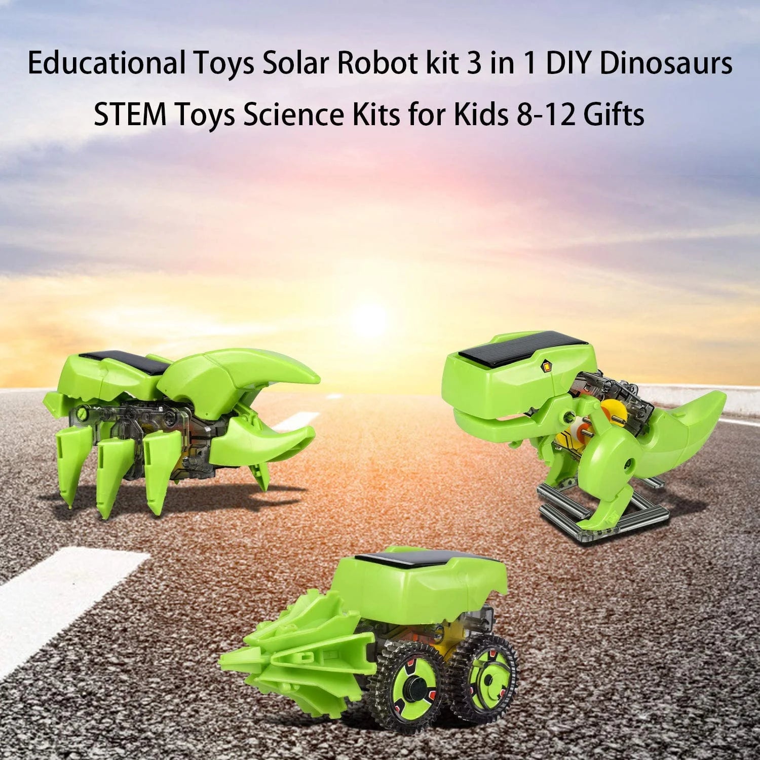 STEM Solar Dinosaur Building Robot Kit T117