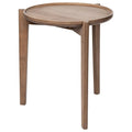Brown Solid Wood Accent Table O961
