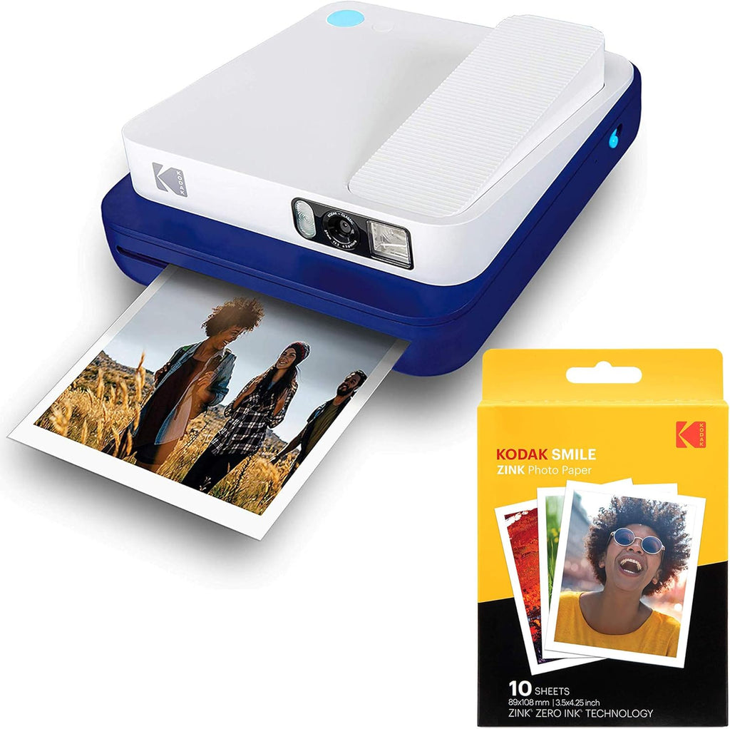 Black Digital Instant Camera for Zink Photo Paper J6039