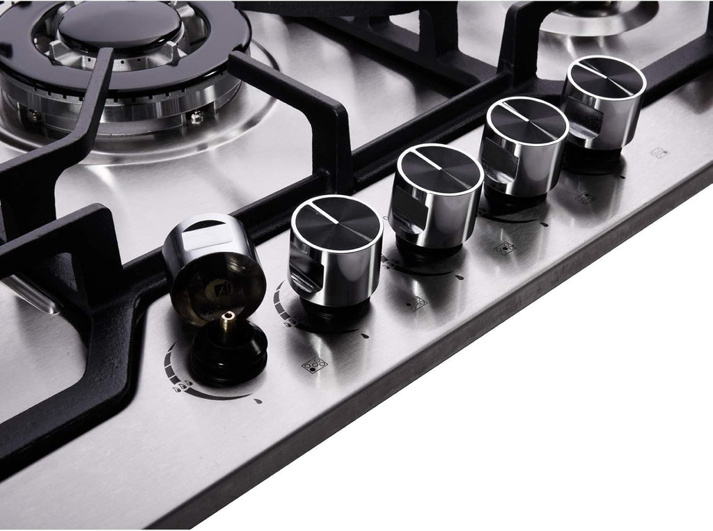 34 Inch 5 Burners Stainless Steel Gas Cooktop E38820